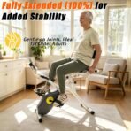 Foldable Magnetic Recumbent Stationary Exercise Bike - Image 2