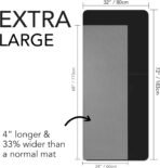 Large Workout Mat - 10mm Extra Thick Exercise Mat & Wide Yoga Mat, 72"x32" - Image 2