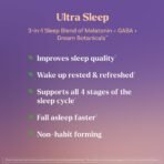 Natrol Ultra Sleep 3-in-1, 5mg Melatonin, GABA & Botanicals, 50 Gummies - Image 2
