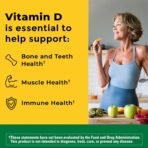 Nature Made Vitamin D3 2000 IU (50 mcg), 250 Vitamin D Softgels - Image 2