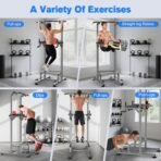 RELIFE REBUILD YOUR LIFE Pull Up Bar Free Standing Power Tower for Home Gym - Image 2