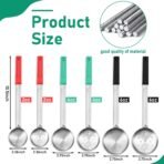 Reallnaive 6 Pcs Portion Control Serving Spoons, 3 Size - Image 2