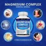 Toplux Magnesium Complex Supplement 8 Elemental - Magnesium Glycinate, Citrate, Malate, Taurate, Chelated for Easy Absorption for Bones, Muscle, Recovery, Energy, Vegan Non-GMO 90 Capsules - Image 2