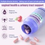 Vaginal Probiotics for Women Female,Promotes Ph Balance,Healthy Vaginal Odor & Flora,Urinary Tract Health with Prebiotics & Lactobacillus Probiotic Blend 30 Billion CFU,60 Capsules - Image 2