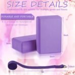 Wettarn 15 Pack Yoga Blocks and Straps Set for Stretching - Image 2