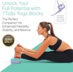 Yoga Blocks 2 Pack with Strap and Guide – Soft Non-Slip EVA Foam Blocks - Image 2