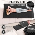 bemaxx Gym Mats Set - EVA Interlocking Foam Floor Tiles Workout Mat Puzzle - Image 2