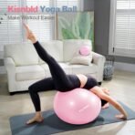 kisnbld Exercise Ball, Extra Thick Yoga Ball for Home Workout & Stability - Image 2