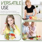 Portion Control Plate - 10 Inch Melamine Dinner Plate for Balanced Meals, Divided Sections for Vegetables, Carbs, and Protein with Colorful Food Illustrations - 1 Pack - Image 5