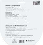 EZY DOSE Meal Measure Portion Control Plates | Container for Weight Loss or Diet Tools | Blue | Apothecary Products (66700) - Image 3