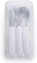 Bariatric Portion Control Flatware Set for Healthy Eating, Spoon, Fork, and Knife Set, Helps Reduce Food Intake Amounts, 3 Piece Set (Case Included) - Image 8