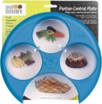 EZY DOSE Meal Measure Portion Control Plates | Container for Weight Loss or Diet Tools | Blue | Apothecary Products (66700) - Image 2
